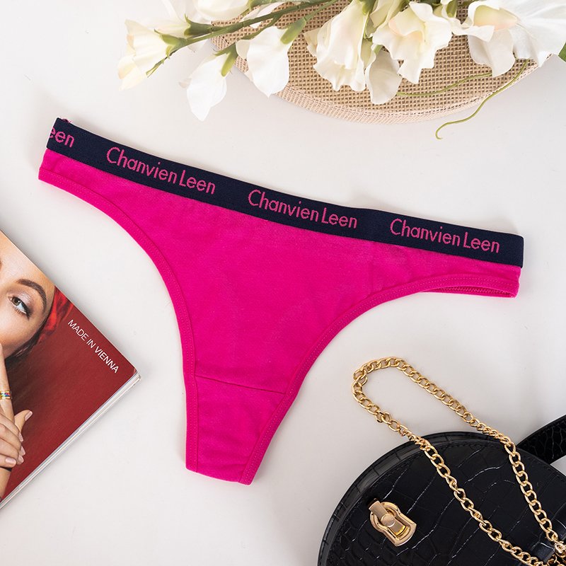 Women's fuchsia cotton thong - Underwear fuchsia, pink, WOMAN \ TOP  SEASON PANTIES \ Women's briefs WOMAN \ LINGERIE \ Briefs & Panties \ Thongs