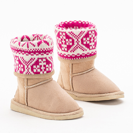 Beige snow boots for children Snowiis - Footwear