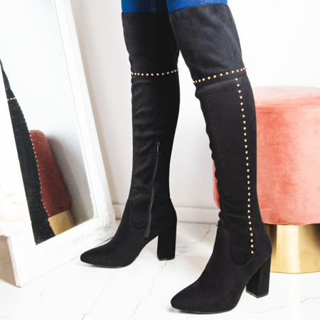 Black boots on stalk Shannon - Footwear