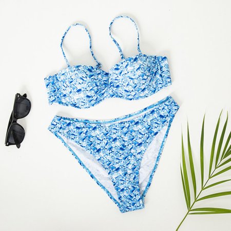 Blue 2-piece women's swimsuit - Underwear