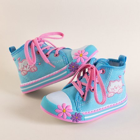 Blue children's sneakers with Winks decorations - Footwear