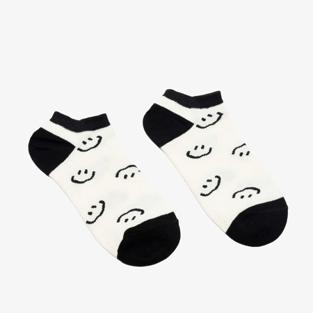Cream women's footer socks smile - Underwear