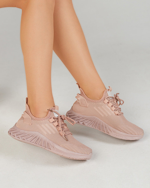 Fabric women's sports shoes in pink Ltoti- Footwear
