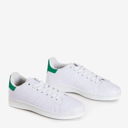 Giselle white and green sneakers - Footwear