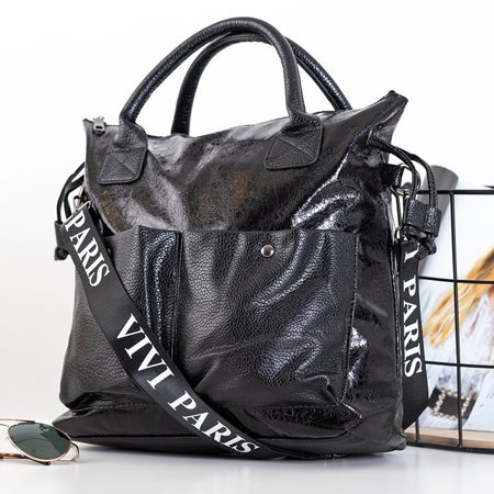 Large black shoulder bag for women - Accessories