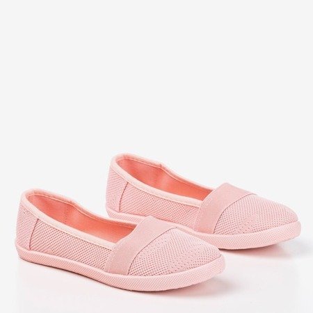 Light pink girls' openwork slip - on Lucida- Footwear