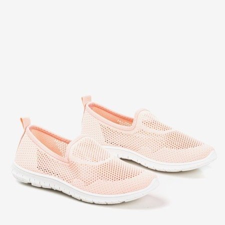 Light pink women's slip-on sport shoes - on Boreia - Footwear 1