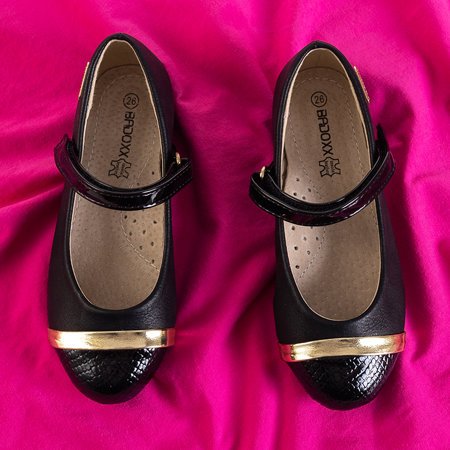 Nastasia's black children's ballerinas - Footwear