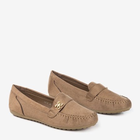 OUTLET Women's khaki Ursulia loafers - Footwear