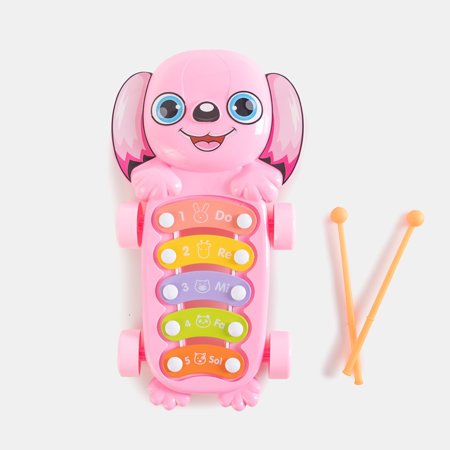 Pink cymbals - dog-shaped xylophone - Toys