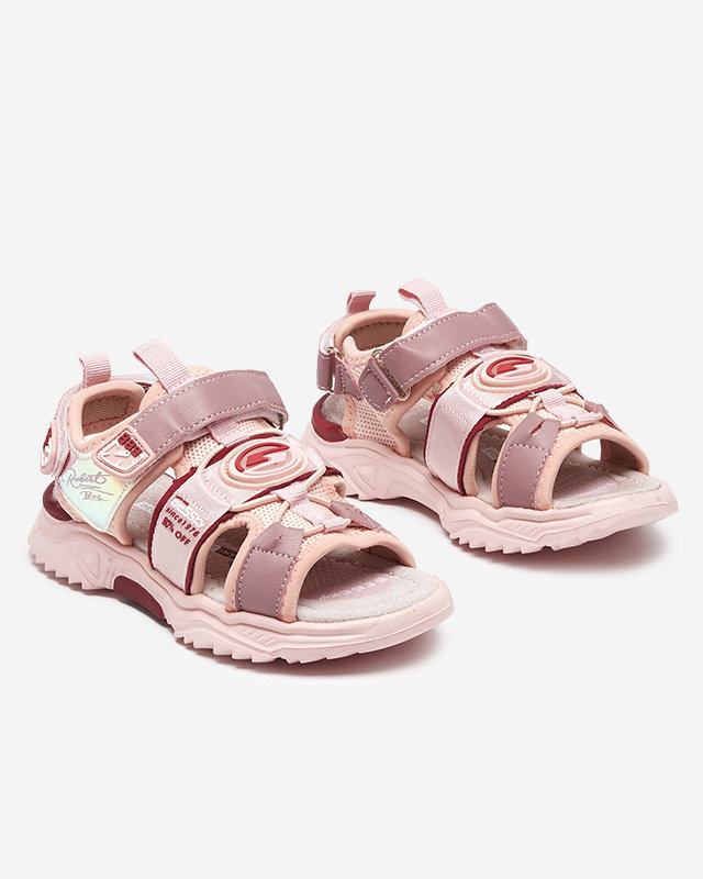 Pink girls 'sandals with Velcro Roserro- Footwear