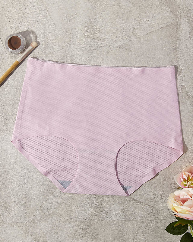 Pink women's openwork panties - briefs - Underwear