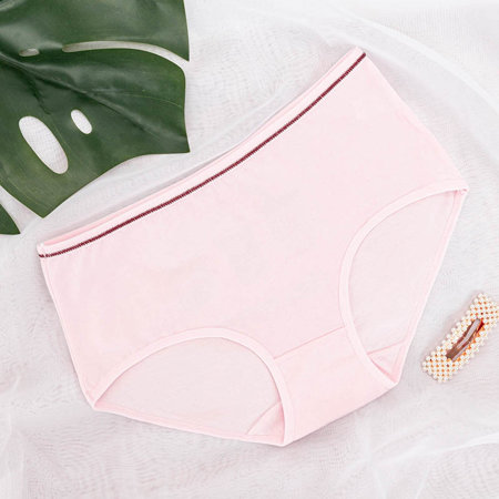 Pink women's panties with print - Underwear