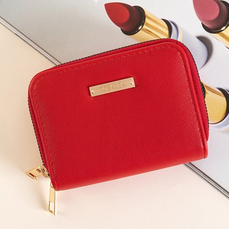 Small red wallet for women - Accessories