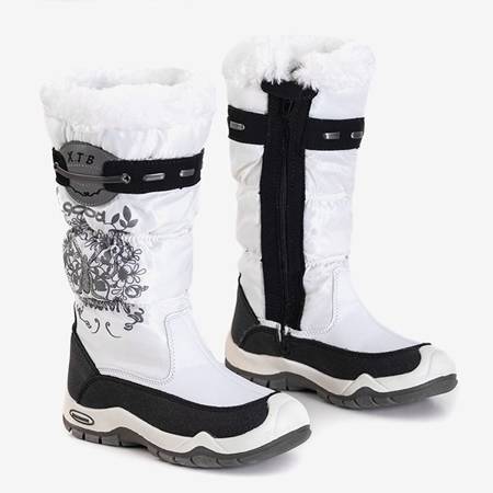 White children's snow boots Iana - Shoes
