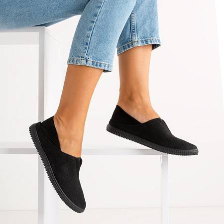 Women's black slip on slip on shoes - Footwear