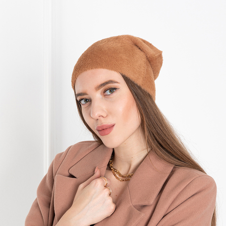 Women's brown fur hat - Caps