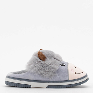 Animis gray female slippers for women - footwear