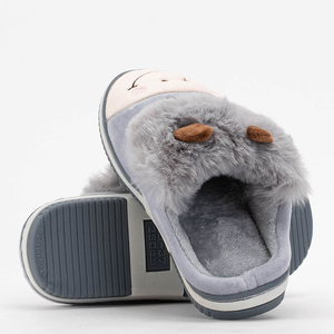 Animis gray female slippers for women - footwear