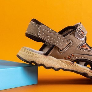 Beige boys 'Ararat velcro sandals - Footwear