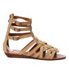 Beige gladiator sandals on a low wedge Skye - Footwear 1