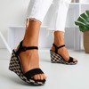 Black Porcissa wedge sandals - Footwear