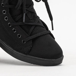 Black Women's High Sneakers Derida - Footwear