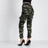Black and green camo women's insulated sweatpants - Clothing
