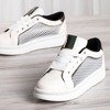 Black and white sports shoes with Narcela mesh insert - Footwear
