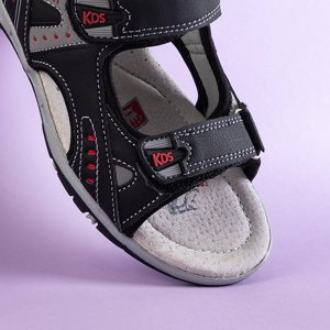 Black boys' Velcro sandals Topise - Footwear