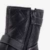 Black children's quilted boots Liux - Footwear