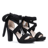 Black high-heel sandals Luana - Footwear 1