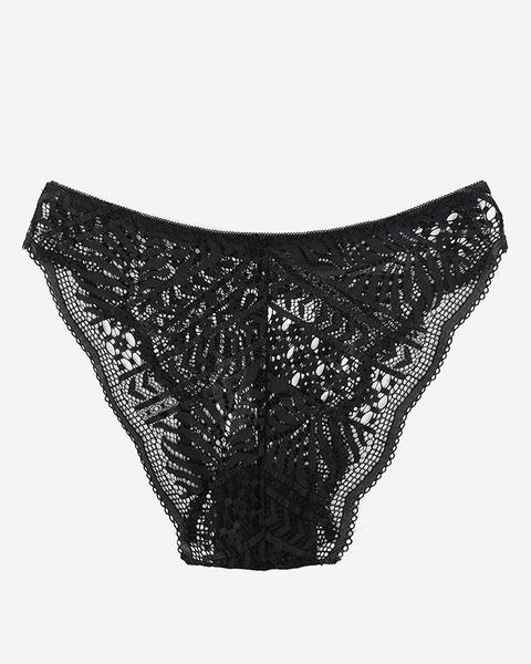 Black lace panties for women, briefs - Underwear