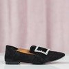 Black moccasins with Morandi decoration - Footwear