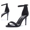 Black sandals on a high heel with a buckle Cecilynn - Footwear