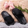 Black slippers with mesh Sensie - Footwear 1
