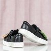 Black sports sneakers with Osederra fringes - Footwear