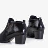 Black women's low stiletto boots Idwin - Footwear