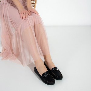 Black women's moccasins with ornament Esiro - Footwear
