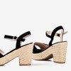 Black women's sandals on the heel Sugar Honey - Footwear 1