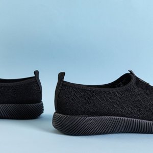 Black women's slip on Smegin sneakers - Footwear
