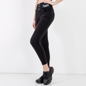 Black women's trggings with embellishments - Clothing