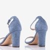 Blue women's sandals on a Sweet Honey post - Footwear 1