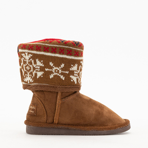 Brown children's snow boots Snowiis - Footwear