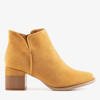 Brown women's boots on the Leccia post - Footwear