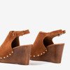 Brown women's sandals on anchors Izida - Footwear