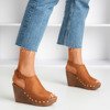 Brown women's sandals on anchors Izida - Footwear