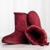 Burgundy snow boots with Eveleen binding - Footwear