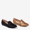 Challa black shiny loafers for women - Footwear