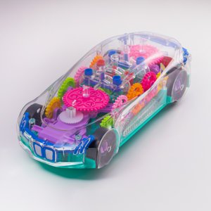 Children's transparent luminous car - Toys